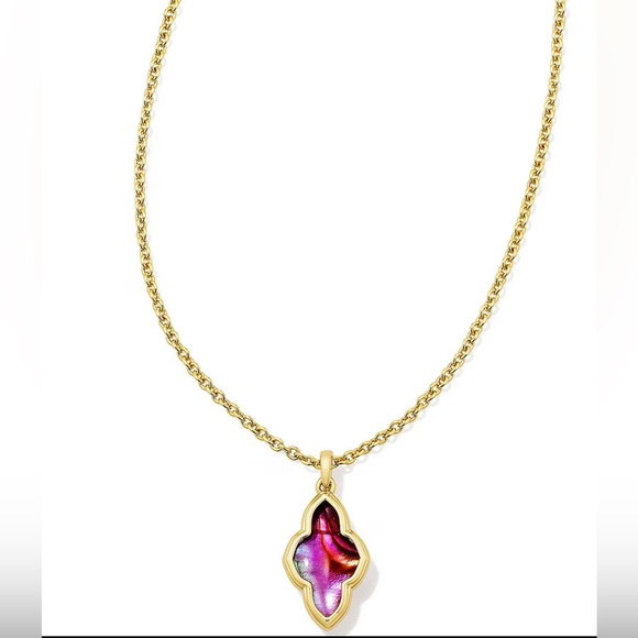 Kendra Scott Framed Abbie Short Pendant Necklace - Picture 3 of 6